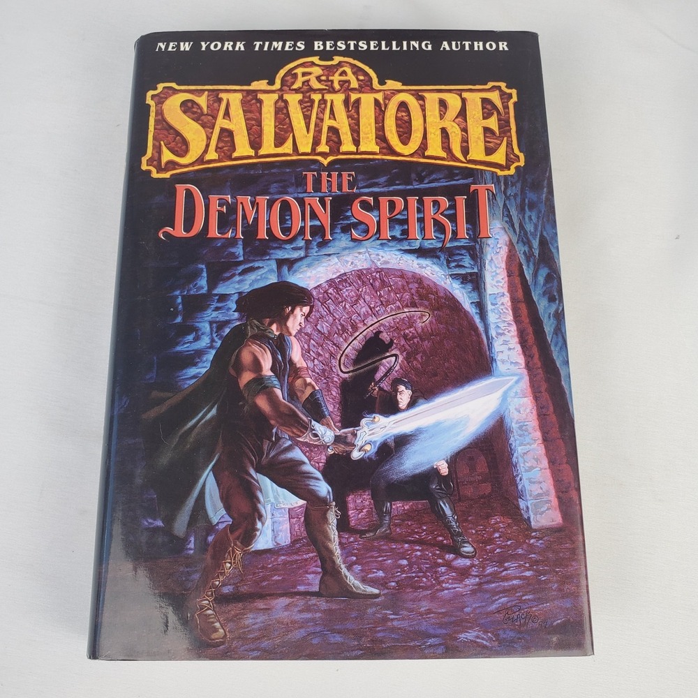 The Demon Spirit Hardcover 1998 - R. A. Salvatore - First Edition HCDJ